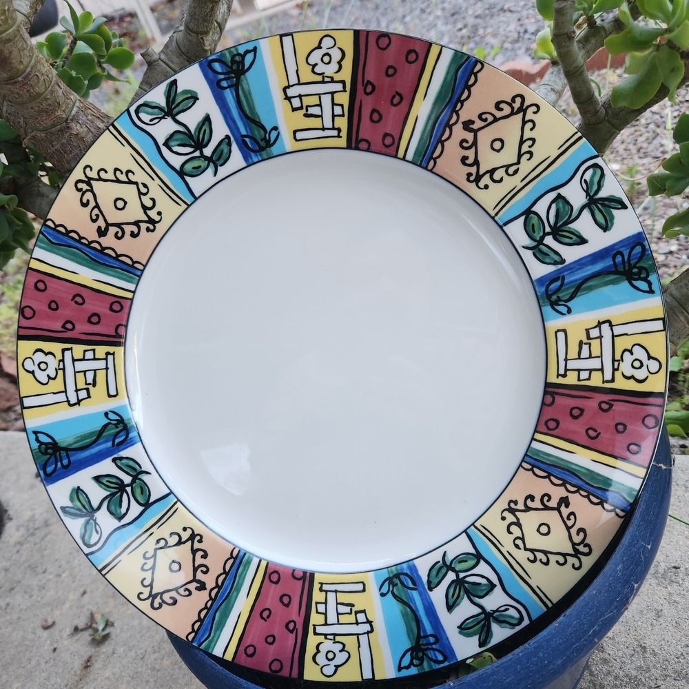 CHRISTOPHER STUART Optima Fine China HK217 ENSEMBLE 12" ROUND CHOP PLATE PLATTER